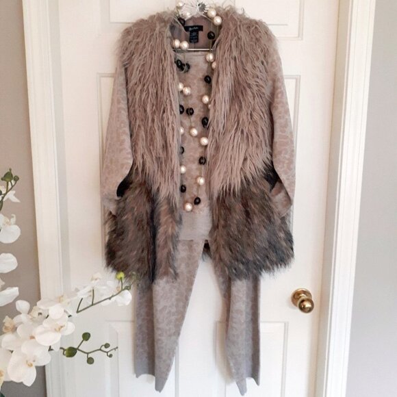 NWT Heartloom caramel animal print loungewear bundle set, XL - Picture 9 of 15